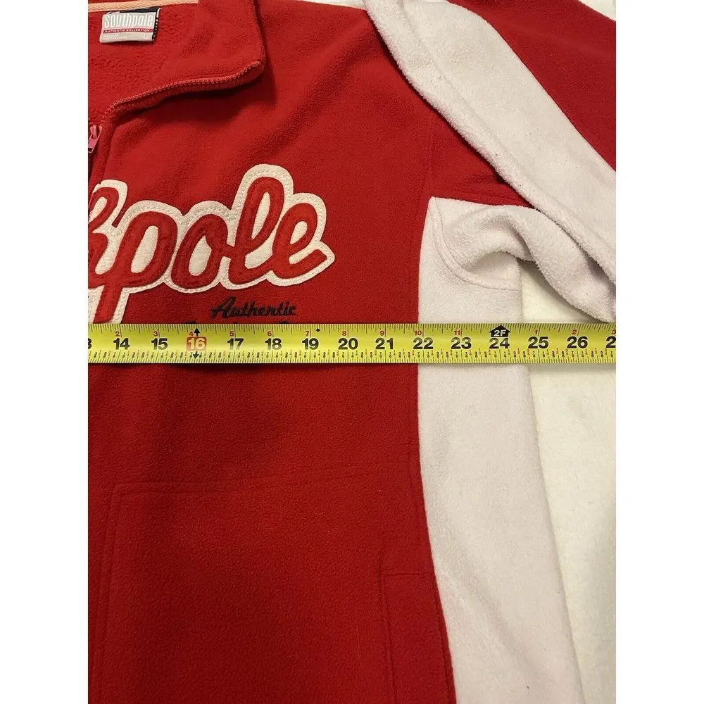 Vintage Southpole Zip Up Fleece‎ Coat Y2K Sweater Mens Size L Jacket Streetwear